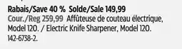 Canadian Tire Electric Knife Sharpener, Model 120 offer