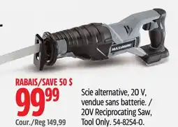 Canadian Tire 20V Reciprocating Saw, Tool Only offer