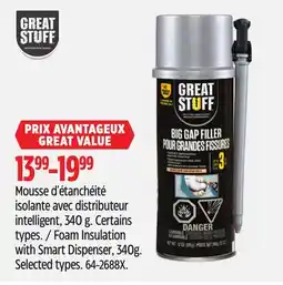Canadian Tire Foam Insulation with Smart Dispenser offer