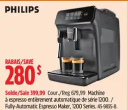Canadian Tire Fully-Automatic Espresso Maker, 1200 Series offer