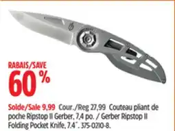 Canadian Tire Gerber Ripstop II Folding Pocket Knife, 7.4˝ offer