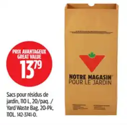 Canadian Tire Yard Waste Bag offer