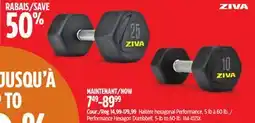 Canadian Tire Performance Hexagon Dumbbell, 5-lb to 60-lb offer