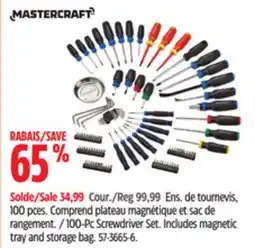 Canadian Tire 100-Pc Screwdriver Set offer