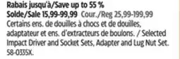 Canadian Tire Selected Impact Driver and Socket Sets, Adapter and Lug Nut Set offer