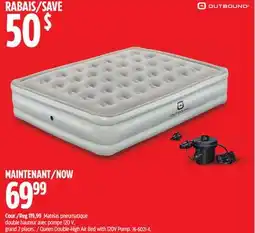 Canadian Tire Outbound Queen Double-High Air Bed with 120V Pump offer