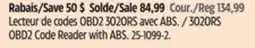 Canadian Tire Innova 3020RS OBD2 Code Reader with ABS offer
