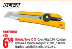 Canadian Tire OLFA 18-mm Ratchet-Lock Utility Knife offer