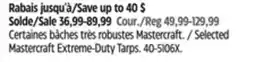 Canadian Tire Selected Mastercraft Extreme-Duty Tarps offer