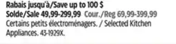 Canadian Tire Selected Kitchen Appliances offer