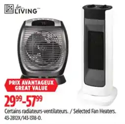 Canadian Tire Selected Fan Heaters offer