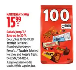 Canadian Tire Taxable Selected Hershey and Reese's Treats offer