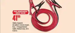 Canadian Tire 4-Gauge Booster Cables. Medium duty, 16-ft offer