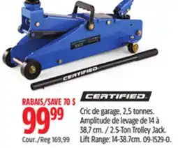 Canadian Tire 2.5-Ton Trolley Jack offer