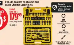Canadian Tire STANLEY Black Chrome Socket Sets offer
