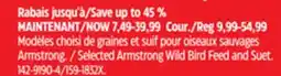 Canadian Tire Selected Armstrong Wild Bird Feed and Suet offer