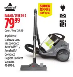 Canadian Tire AeroSwift Compact Bagless Canister Vacuum offer