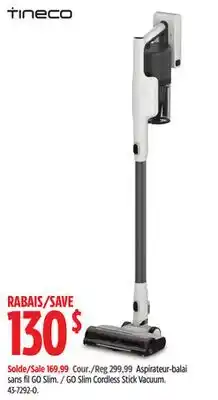 Canadian Tire GO Slim Cordless Stick Vacuum offer