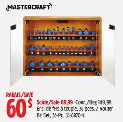 Canadian Tire Router Bit Set, 36-Pc offer