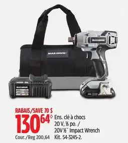 Canadian Tire 20V 1⁄2˝ Impact Wrench offer