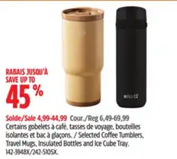 Canadian Tire Selected Coffee Tumblers, Travel Mugs, Insulated Bottles and Ice Cube Tray offer