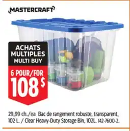 Canadian Tire Clear Heavy-Duty Storage Bin offer