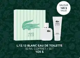 Jean Coutu LACOSTE L.12.12 BLANC EAU DE TOILETTE offer