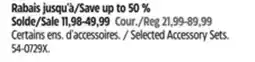 Canadian Tire Selected Accessory Sets offer
