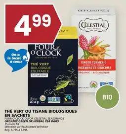 Rachelle-Bery Grocery FOUR O'CLOCK OR CELESTIAL SEASONINGS ORGANIC GREEN OR HERBAL TEA BAGS offer