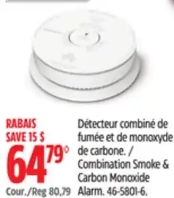 Canadian Tire Combination Smoke & Carbon Monoxide Alarm offer