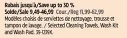 Canadian Tire Selected Cleaning Towels, Wash Kit and Wash Pad offer
