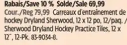 Canadian Tire Sherwood Dryland Hockey Practice Tiles, 12 x 12˝, 12-Pk offer