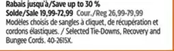Canadian Tire Selected Tie-Downs, Recovery and Bungee Cords offer