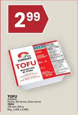 Rachelle-Bery Grocery SUNRISE Ferme, Mi-ferme, Extra ferme TOFU offer