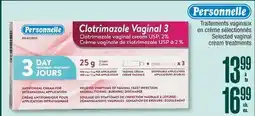 Jean Coutu PERSONNELLE Selected vaginal cream treatments offer