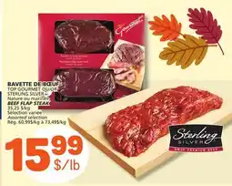 Marché Bonichoix TOP GOURMET OR STERLING SILVER BEEF FLAP STEAK offer