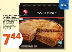 Marché Bonichoix PLAISIRS GASTRONOMIQUES FRESH PIE, GRATIN OR TOURTIERE offer