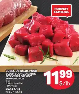 Marché Bonichoix BEEF CUBES FOR BEEF BOURGUIGNON offer