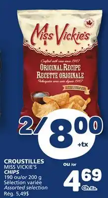 Marché Bonichoix MISS VICKIE'S CHIPS offer
