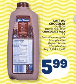 Marché Bonichoix QUÉBON OR SEALTEST CHOCOLATE MILK offer