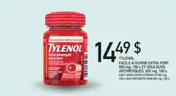 Jean Coutu TYLENOL 500 mg, 150s ARTHRITIQUES, 650 mg, 100S offer