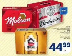 Marché Bonichoix BUDWEISER, SLEEMAN ORIGINAL OR MOLSON EXPORT BEER offer