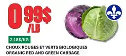 Marches Tau CHOUX ROUGES ET VERTS BIOLOGIQUES offer