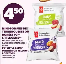 Provigo MINI-POMMES DE TERRE ROUSSES OU DORÉES PC LITTLE GEMS | PC LITTLE GEMS MINI RED OR YELLOW POTATOES offer