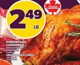 Provigo DINDON FRAIS CATÉGORIE A | FRESH GRADE A TURKEY offer