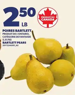 Provigo POIRES BARTLETT | BARTLETT PEARS offer
