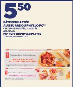 Provigo PÂTE FEUILLETÉE AU BEURRE OU PHYLLO PC | PC PUFF OR PHYLLO PASTRY, 450/454 G offer