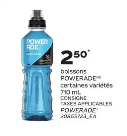 Provigo BOISSONS POWERADE | POWERADE offer
