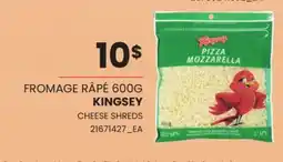 Provigo FROMAGE RÂPÉ KINGSEY | CHEESE SHREDS offer