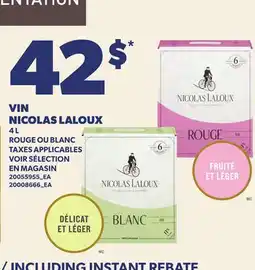 Provigo VIN NICOLAS LALOUX offer